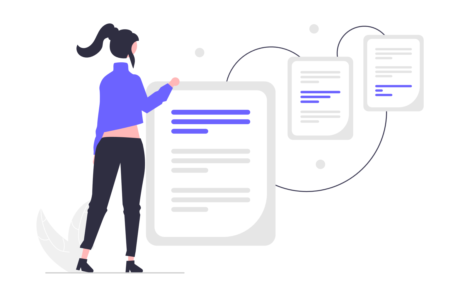 Illustration de la landing page